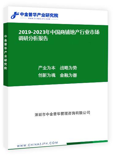 2019-2023年中国商铺地产行业市场调研分析报告