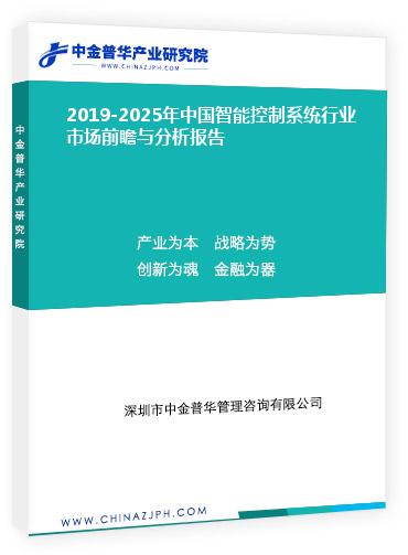 2019-2025年中国智能控制系统行业市场前瞻与分析报告