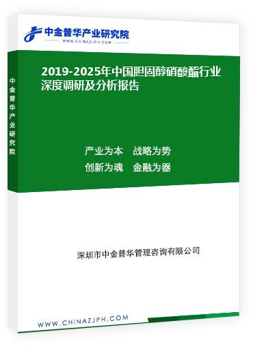 2019-2025年中国胆固醇硝酸酯行业深度调研及分析报告