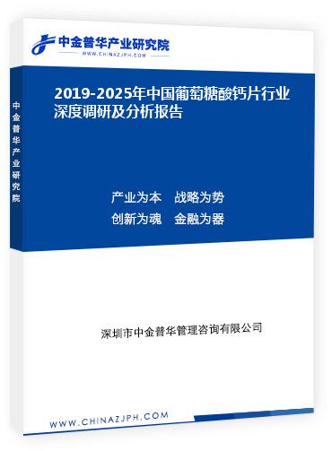 2019-2025年中国葡萄糖酸钙片行业深度调研及分析报告