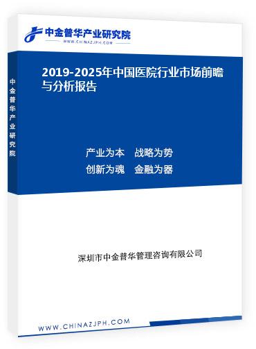 2019-2025年中国医院行业市场前瞻与分析报告