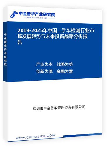 2019-2025年中国二手车检测行业市场发展趋势与未来投资战略分析报告