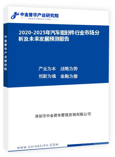 2020-2025年汽车密封件行业市场分析及未来发展预测报告