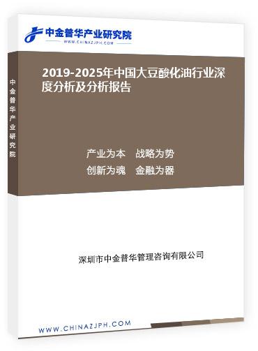 2019-2025年中国大豆酸化油行业深度分析及分析报告