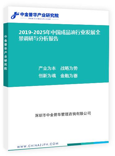 2019-2025年中国成品油行业发展全景调研与分析报告