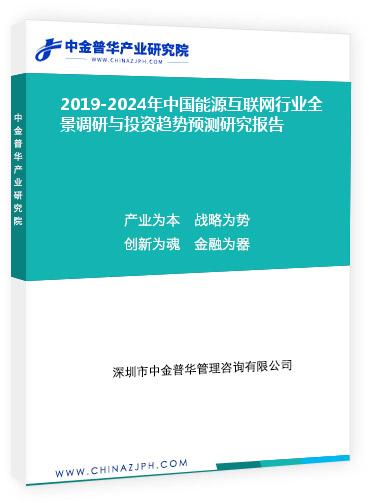 2019-2024年中国能源互联网行业全景调研与投资趋势预测研究报告