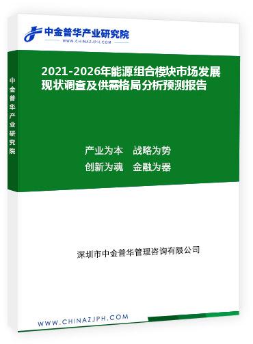 2021-2026年能源组合模块市场发展现状调查及供需格局分析预测报告